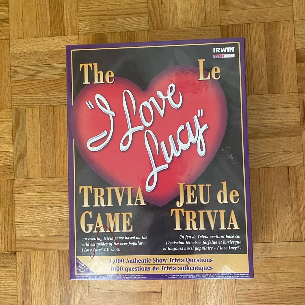 I Love Lucy Trivia Game - Red and Black